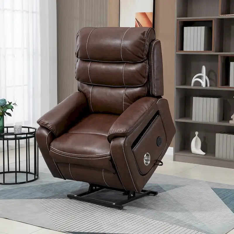 Oversized Recliner Chair with Wireless Charging, Massage and Heat