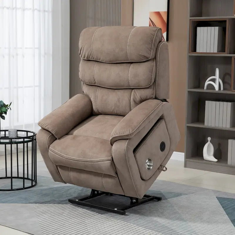Oversized Recliner Chair with Wireless Charging, Massage and Heat
