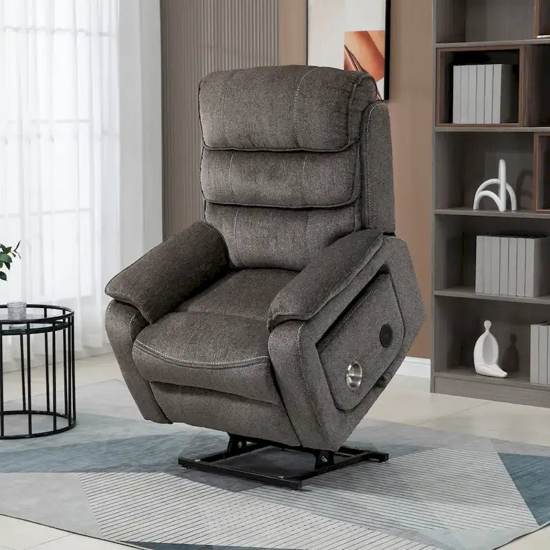 Oversized Recliner Chair with Wireless Charging, Massage and Heat