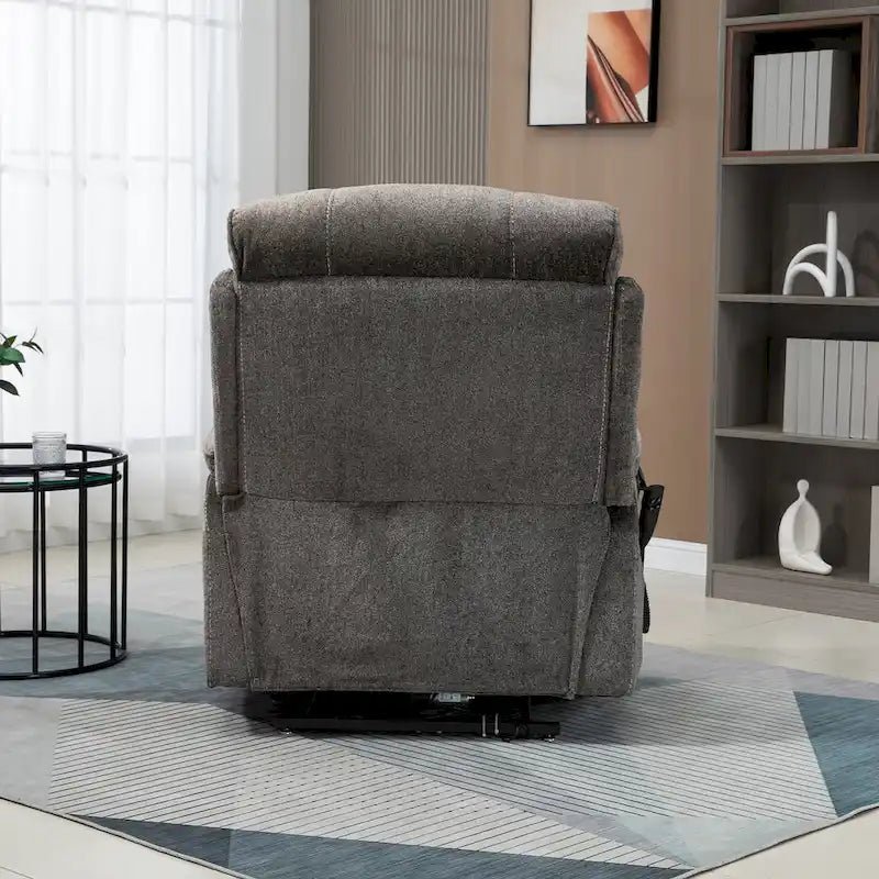 Poltrona Reclinabile Oversize con Ricarica Wireless, Massaggio e Riscaldamento