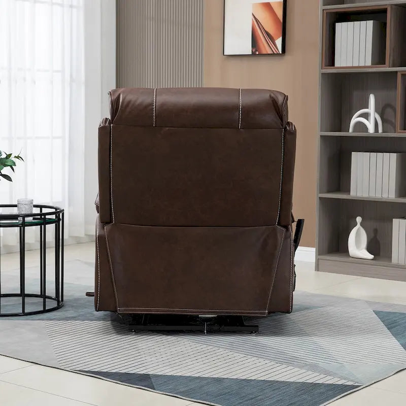 Poltrona Reclinabile Oversize con Ricarica Wireless, Massaggio e Riscaldamento