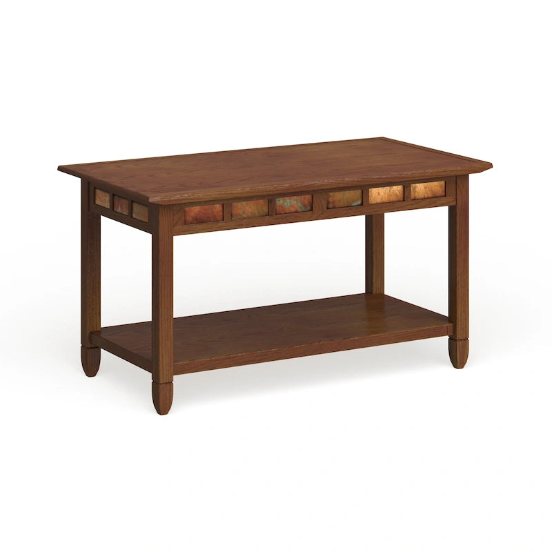 Rustic Slate One Shelf Coffee Table