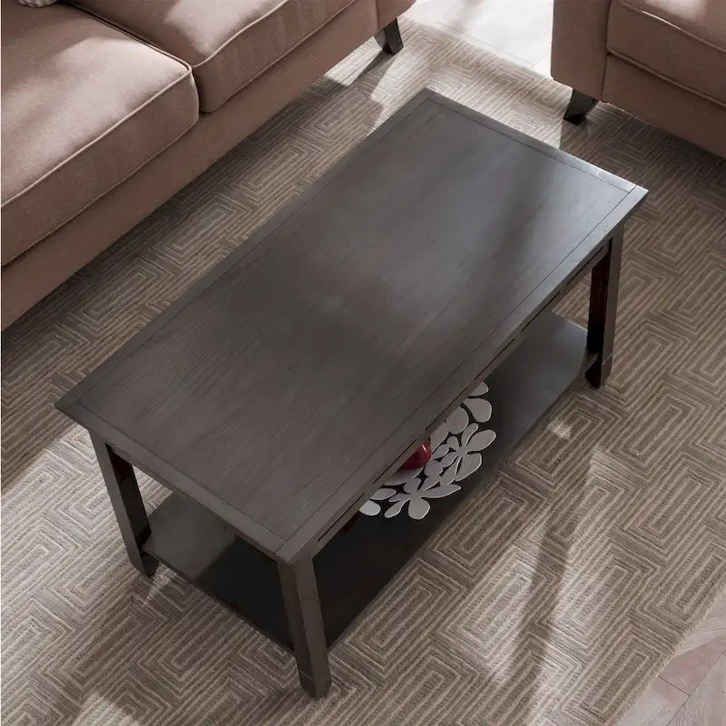 Rustic Slate One Shelf Coffee Table