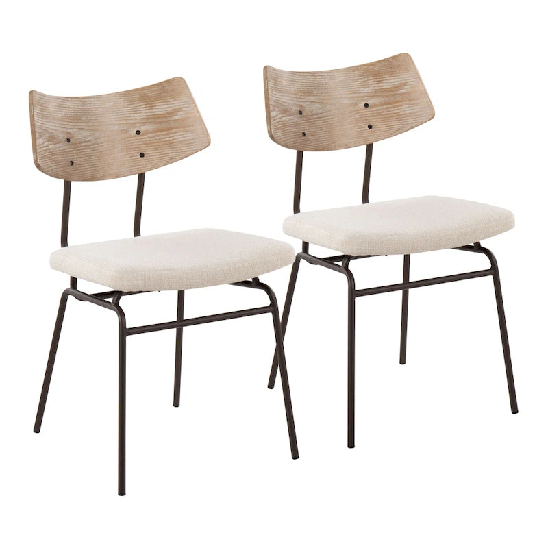 Upholstered Accent Chair Set of 2