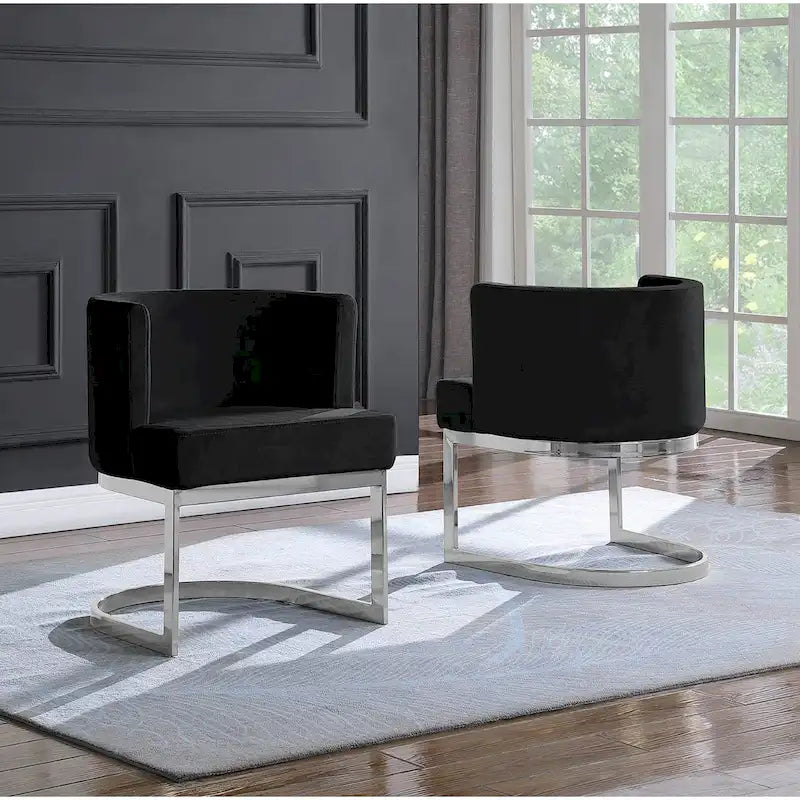 Leisure Accent Chair with Chrome Base