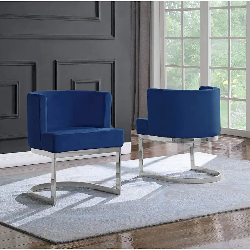 Leisure Accent Chair with Chrome Base