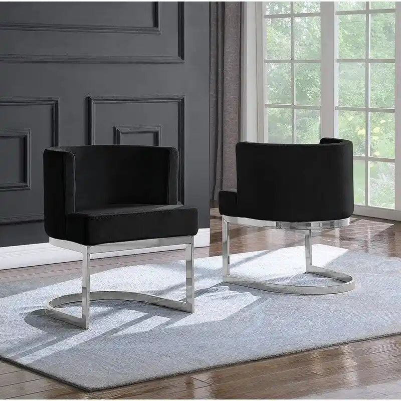 Leisure Accent Chair with Chrome Base