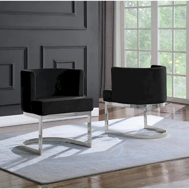 Leisure Accent Chair with Chrome Base