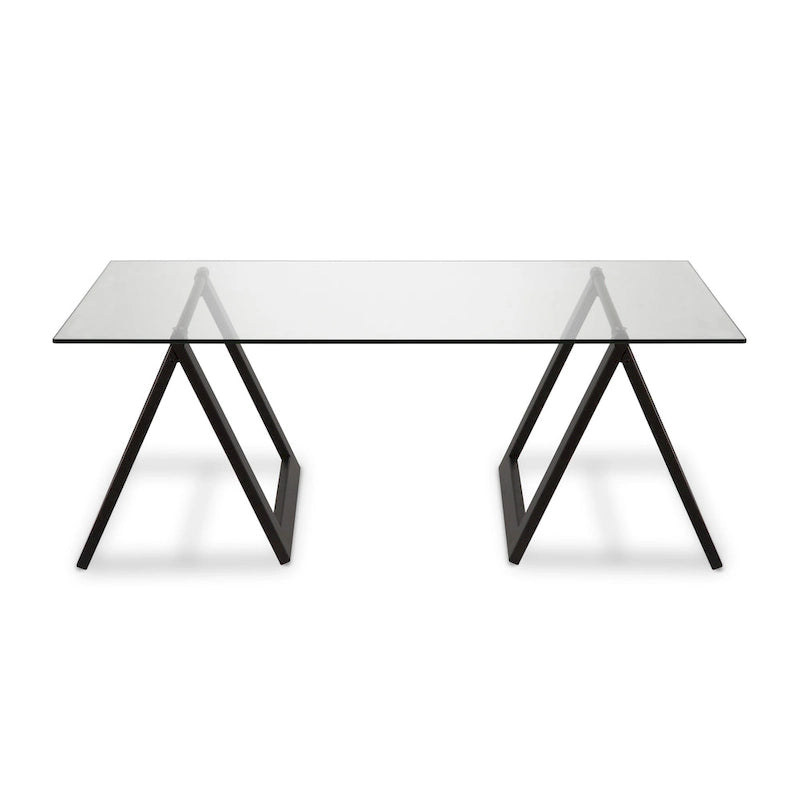 Coffee Table with Sawhorse Legs - Multiple Finish Options