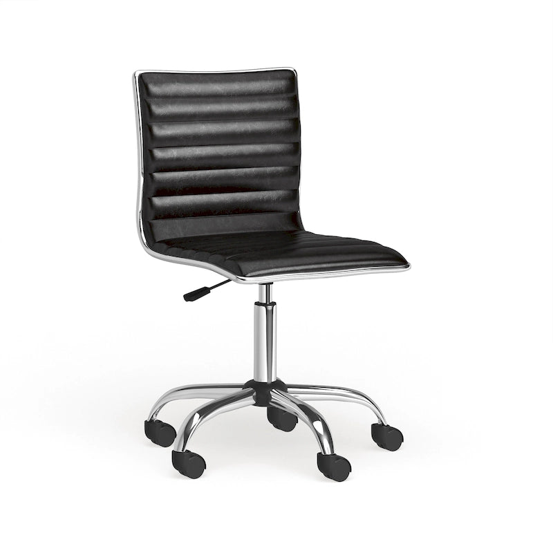 Modern Chrome Swivel Office Chair