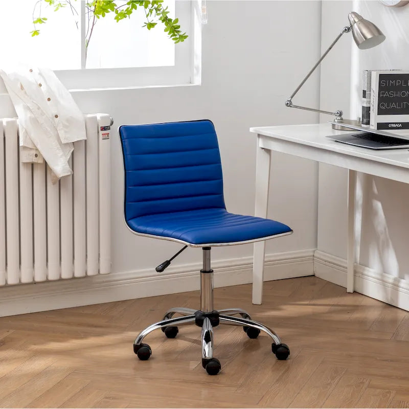 Modern Chrome Swivel Office Chair