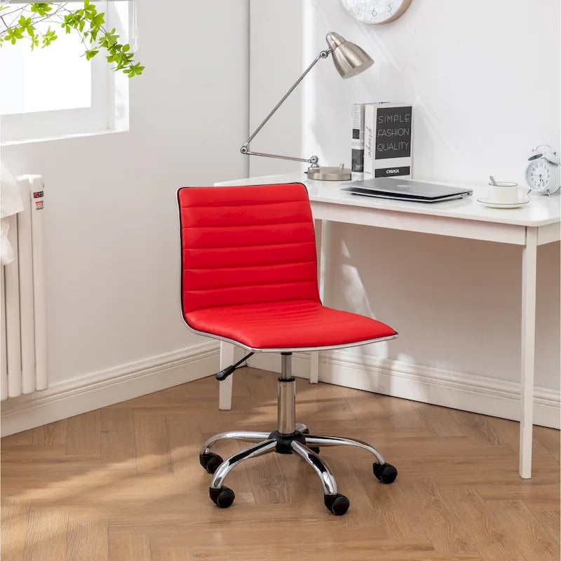 Modern Chrome Swivel Office Chair