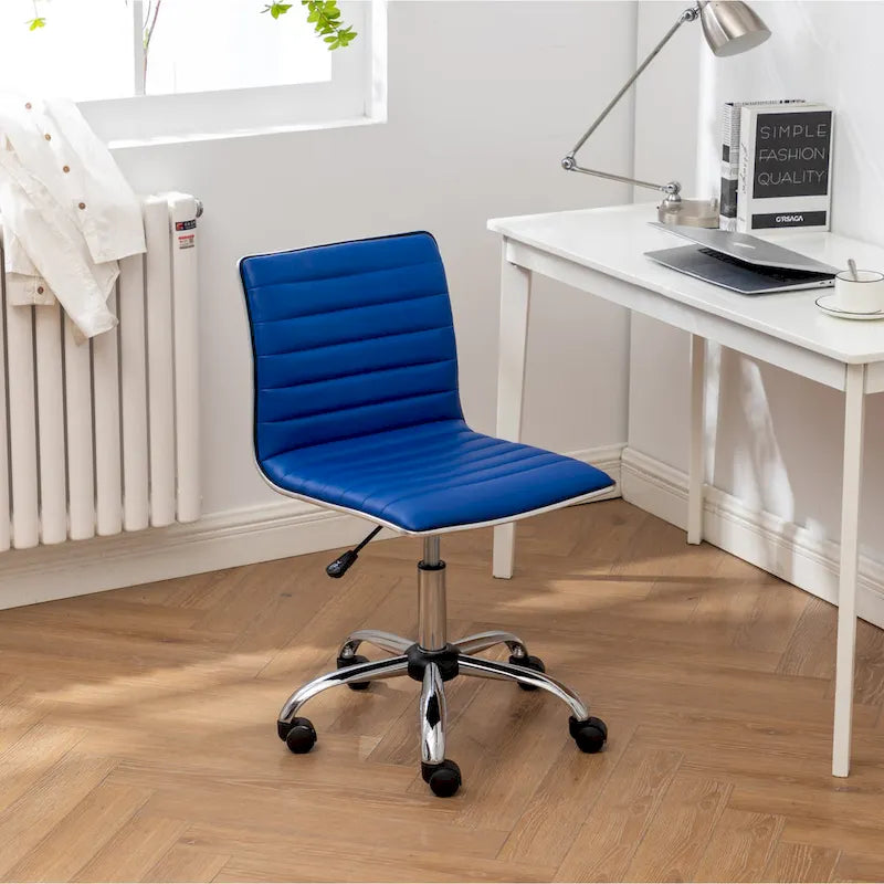 Sedia da ufficio moderna girevole in cromo