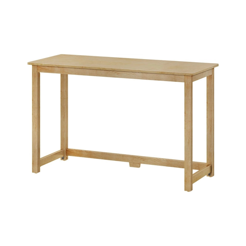 Scrivania Moderna con Gambe in Legno Massello - 119 cm