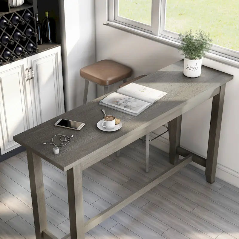 Tavolo da pranzo alto 64 pollici con porta USB