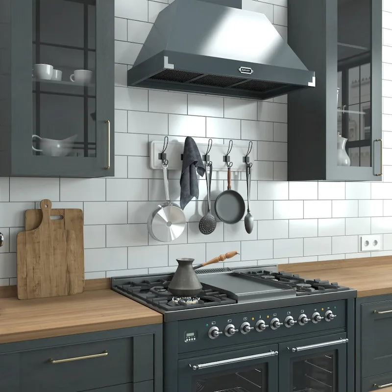 Wall Mounted Storage Rack with Upper Shelf and Hooks