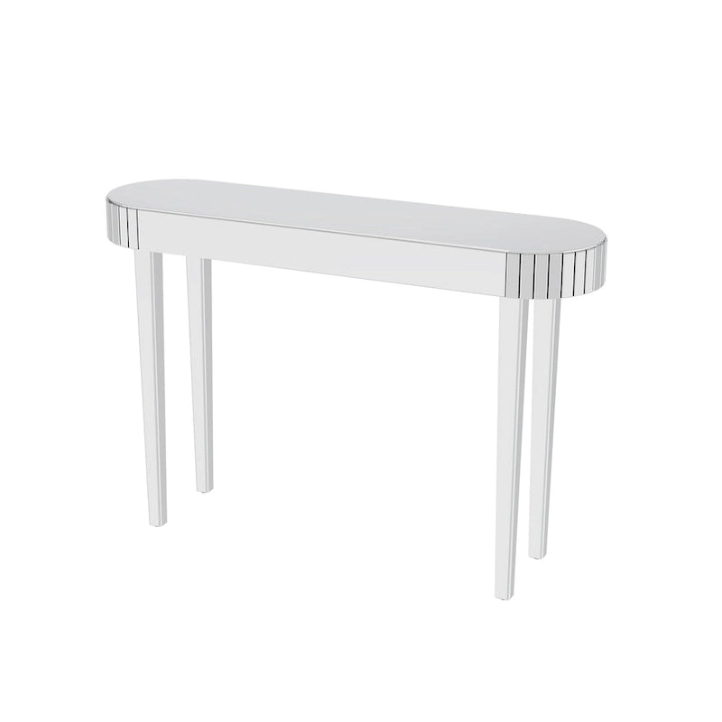 Consolle Specchiata Argento per Ingresso - 120 cm