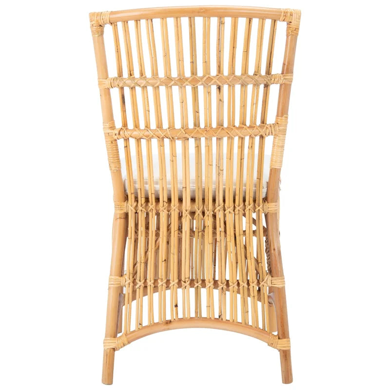 Rattan Accent Chair with Cushion Set of 2