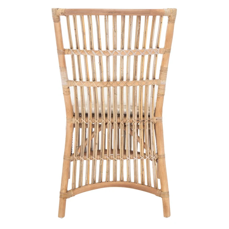 Rattan Accent Chair with Cushion Set of 2