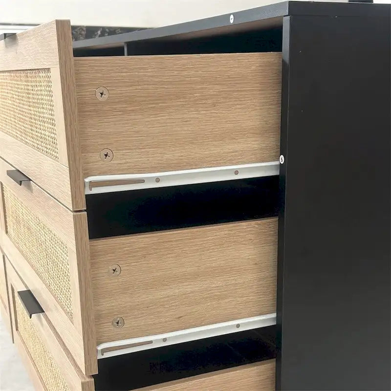 Queen Platform Bed with Upholstered Headboard and Hidden Storage
