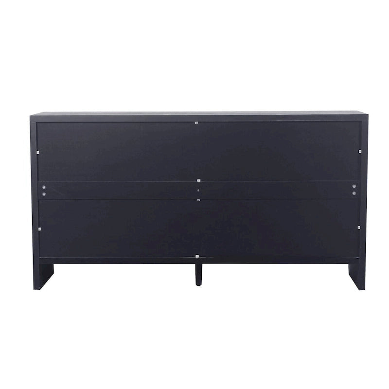 Credenza a buffet in legno a 4 ante stile rustico