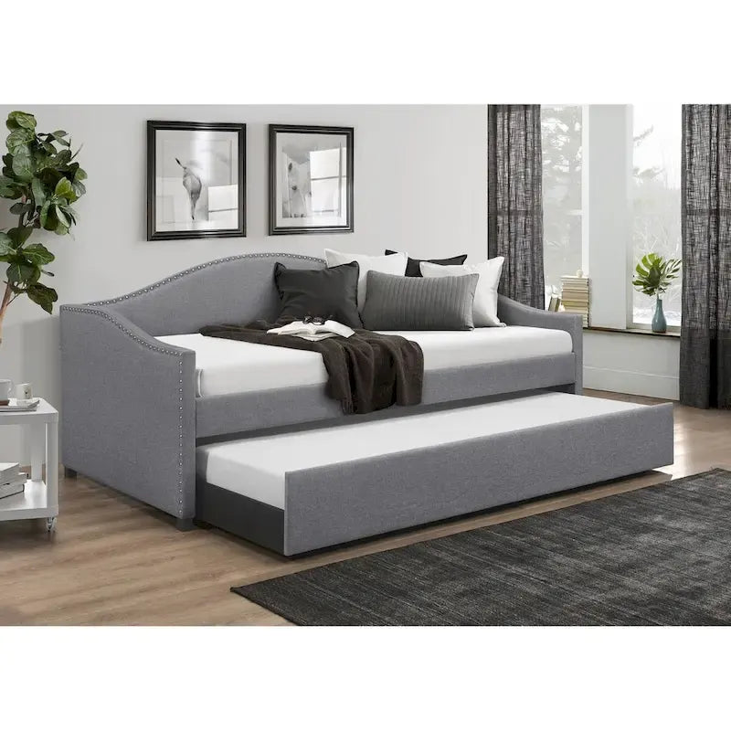 Upholstered Daybed with Trundle