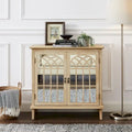 Credenza in Legno con Ante a Specchio - Mobile Buffet