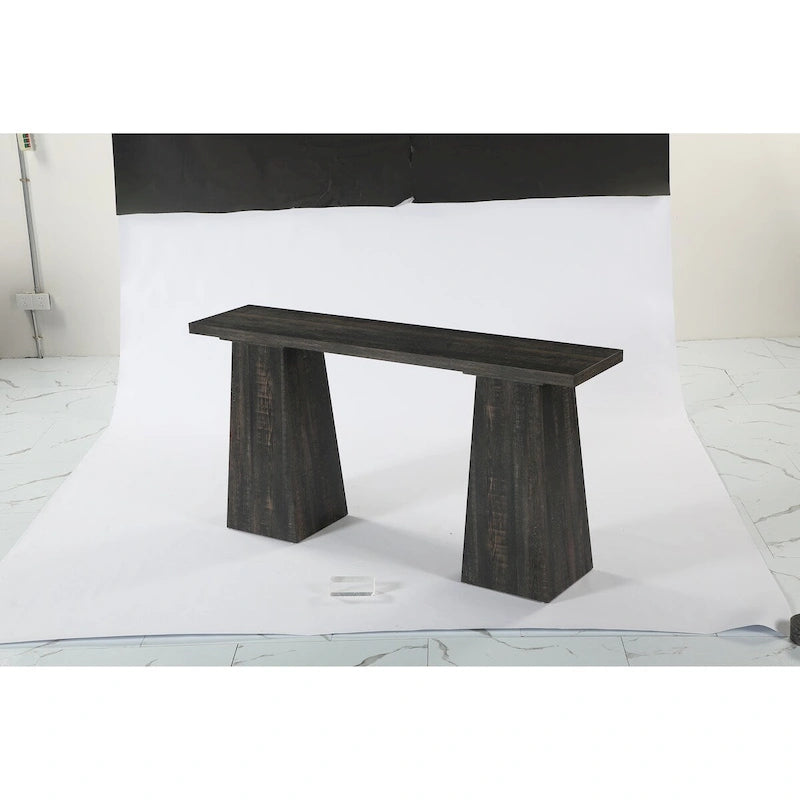 63 Inch Narrow Console Table for Entryway and Hallway